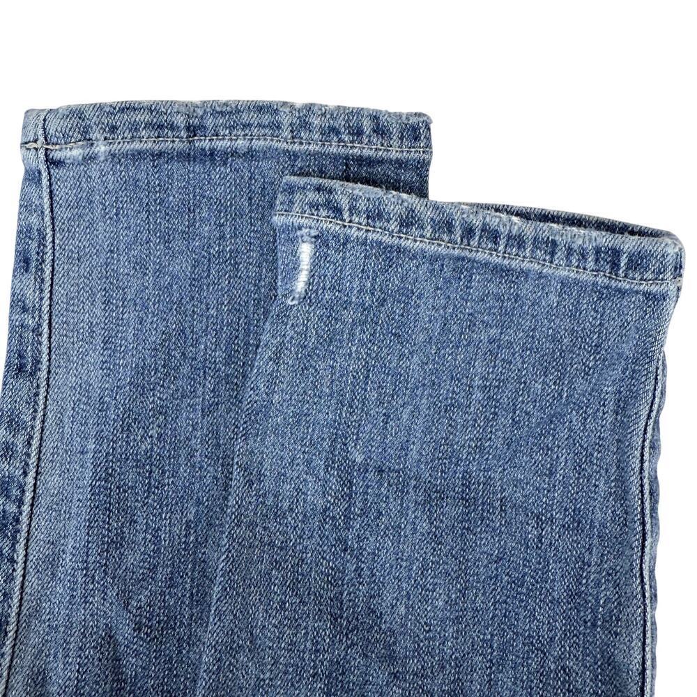AGOLDE Sophie High Rise Skinny Sz 24 Cannes Blue Splatter Print - Picture 7 of 8